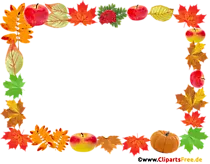 Rahmen für Bilder zum Erntedankfest PNG-Clipart