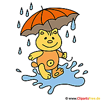 Regenbeeld - herfst Clipart