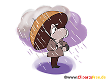 Unwetter Clipart, Comic, Cartoon, Bild, Grafik
