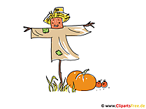Vogelscheuche Bild, Clipart, Illustration