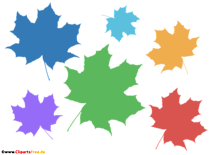 Wallpaper mit bunten Ahornblättern Bild PNG