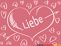 Grusskarten Liebe, - Love Cliparts, GB Bilder, Grafiken, Cartoons