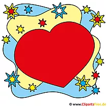 Gambar jantung, clipart, komik