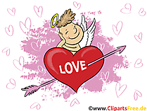 Herz Liebe Grusskarte, Clipart, GB Bild, Grafik, Cartoon
