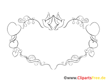 Herz, Liebe, Rahmen, Bilderrahmen