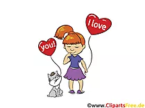 Declaration of love clip art, image, graphic, greeting card