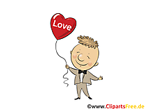 Love Glückwunschkarte, Cliparts, Comic, eCard gratis