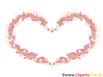Rahmen, Liebe, Valentine, Herzen Clipart