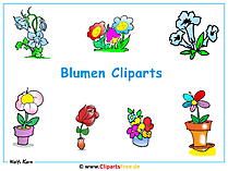Cliparts Blumen Hintergrundbild gratis