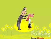 Hintergrundbilder HD Frühling, Zauberer, Hut, Hase