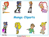 Manga Clipart - Hintergrundbilder kostenlos