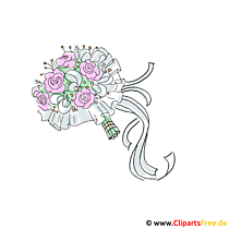 Bouquet Clipart til brylluppet