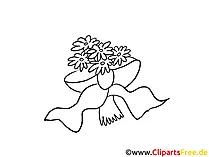 Brautblumenstrauß Clipart, Bild, Cartoon gratis