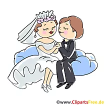 Brautpaar Clipart - verliebte Menschen