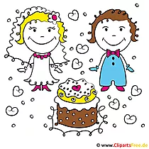 Brautpaar Clipart free