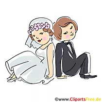 Brautpaar Fotoshooting - Bilder, Cliparts, Illustrationen für Hochzeitskarten