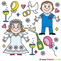 Clip art online wedding for free