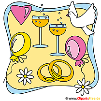 Clip Arts Hochzeit free