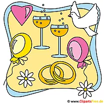 Clip Arts Hochzeit free