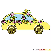 Clipart download Hochzeitslimousine