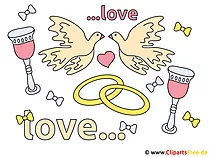 Glückwünsche zur Hochzeit Clipart