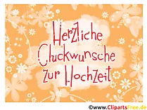 Glueckwunschkarte zur Hochzeit