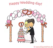 Happy Wedding Day Clip Art, eCard, Cartoon