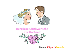 Herzliche Glueckwuensche zur Hochzeit Grusskarten