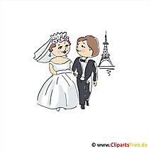 Hochzeit in Paris Clipart-Bild Hochzeit in Paris Clipart-Bild