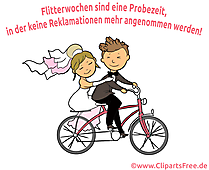 Hochzeit Sprüche Karte Flitterwochen