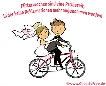 Hochzeit Sprüche Karte Flitterwochen