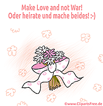 Hochzeitsglückwünsche Karte, eCard, Clipart gratis