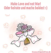 Hochzeitsglückwünsche Karte, eCard, Clipart gratis