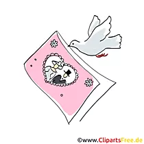 Hochzeitskarte mit Foto trägt Taube Karte, Clip Art, Grafik