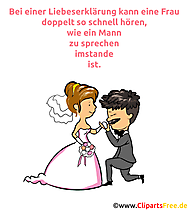 Hochzeitsspruch lustig E-Card, Grußkarte mit Spruch, Spruchbild