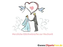 Hochzeitswuensche online an Freunde verschicken