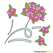 Kostenlose Clipart Hochzeit Brautblumenstrauss