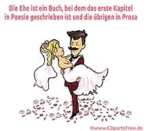 Lustiger Spruch Hochzeit Grußkarte, Glückwunschkarte, eCard gratis