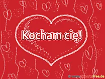 I love you Polish greeting card, clipart, GB picture, graphic