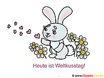 Tag des Kusses Karte, Bild, Cartoon, GB Bild