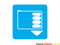 Database clip art icon