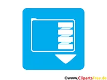 Database clip art icon