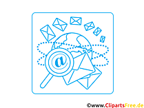 Email-Nachrichten Icon-Bild