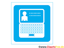 Personal data icon clip art