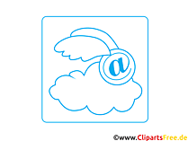 Wolke Internet Icon Clipart