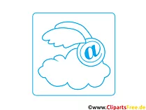 Wolke Internet Icon Clipart