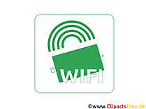 Clipart-Icon Mobile WiFi