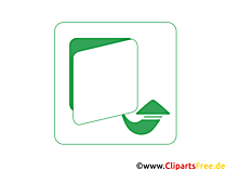 Externe Festplatte Clipart-Icon