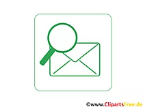 Nachrichtsuche Clipart-Icon