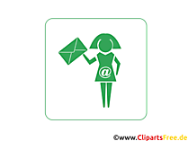 Sie haben neue E-Mails Clipart-Icon